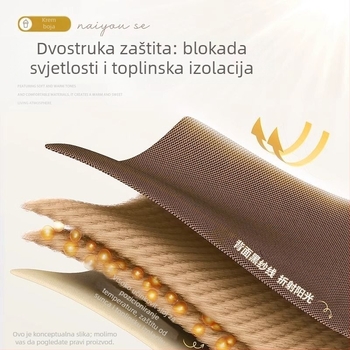 Poliesterska zavjesa za prozor s visokim zatamnjenjem 71-90% za dnevni boravak, spavaću sobu, studiju, restoran i ulaz, moderni minimalistički stil