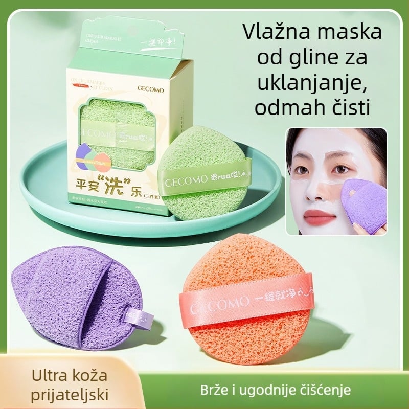 Gecomo guba za čišćenje lica s privjeskom — mekana, koži prijazna, pjena brzo, dubinsko čišćenje; 600 kom./pakiranje; Materijal: Drugo; Uvoz: Ne