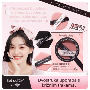 Shengwang spužvica za puder s dvostrukom uporabom (suho/mokro) od prirodne spužve – kapljičasti oblik i nepravilan oblik, paket 135 komada