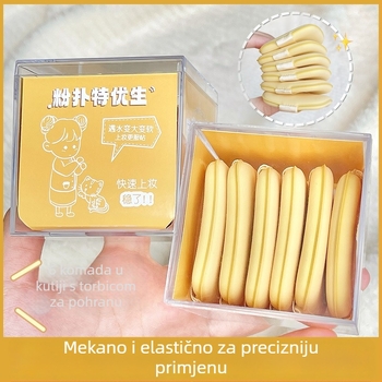 Gecomo Butter Biscuit air cushion puff – dvostrani, mokro/suho korištenje, hidrofilni poliuretan, 6 kom.