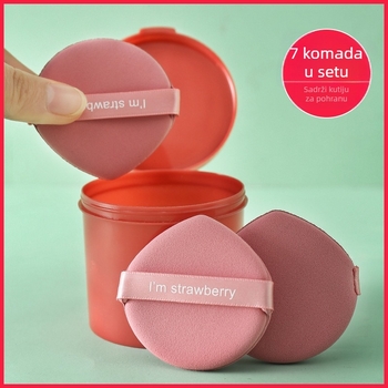 Cui Da spužva za šminkanje, hidrofilni poliuretan, 7 komada, za tekući puder