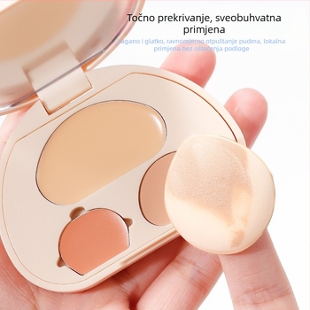 Xixi spužvica za puder – suho/mokro dvostruko korištenje, nepravilnog oblika, hidrofilni poliuretan, 5 kom. paket