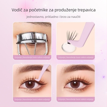 Nelepive pincete za presađivanje umjetnih trepavica – posebne pincete za umjetnice trepavica, bez ljepila, pakiranje 500 kom., Podrijetlo: Yangjiang, Lokalno