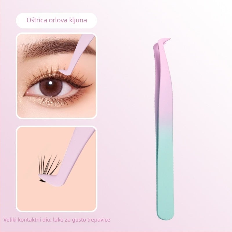 Nelepive pincete za presađivanje umjetnih trepavica – posebne pincete za umjetnice trepavica, bez ljepila, pakiranje 500 kom., Podrijetlo: Yangjiang, Lokalno