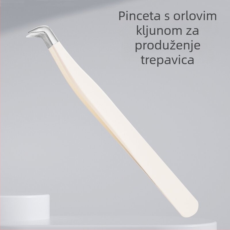 Štipaljke za trepavice za lažne trepavice, visoka preciznost, nehrđajući čelik, Six Six Beauty, za opću uporabu