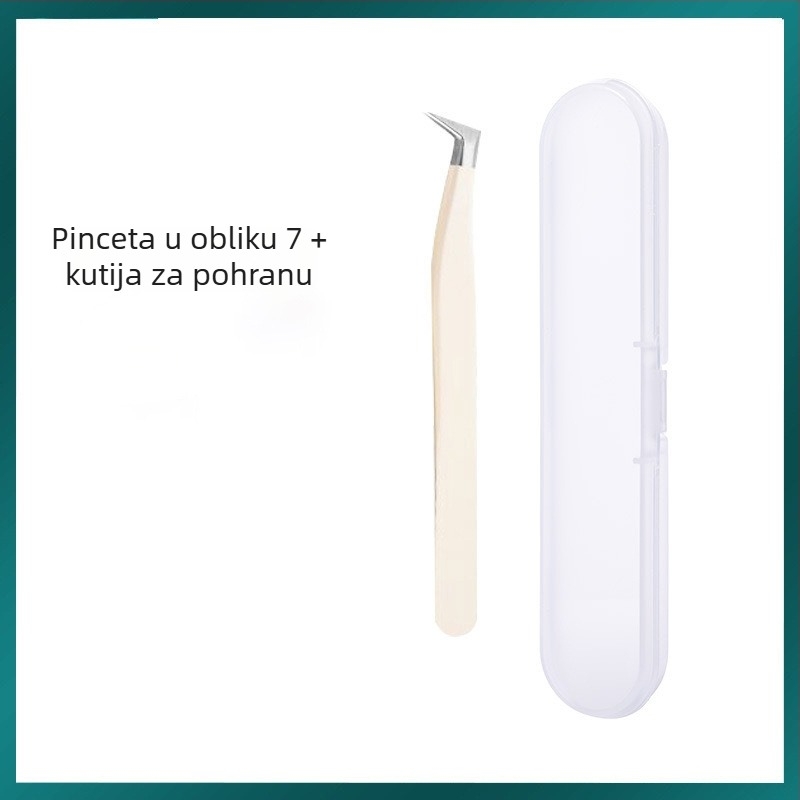 Štipaljke za trepavice za lažne trepavice, visoka preciznost, nehrđajući čelik, Six Six Beauty, za opću uporabu