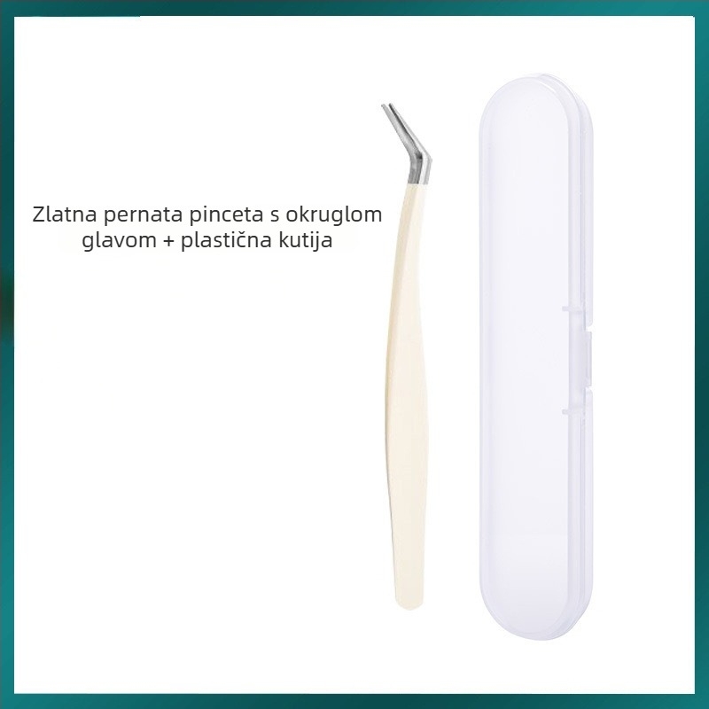 Štipaljke za trepavice za lažne trepavice, visoka preciznost, nehrđajući čelik, Six Six Beauty, za opću uporabu