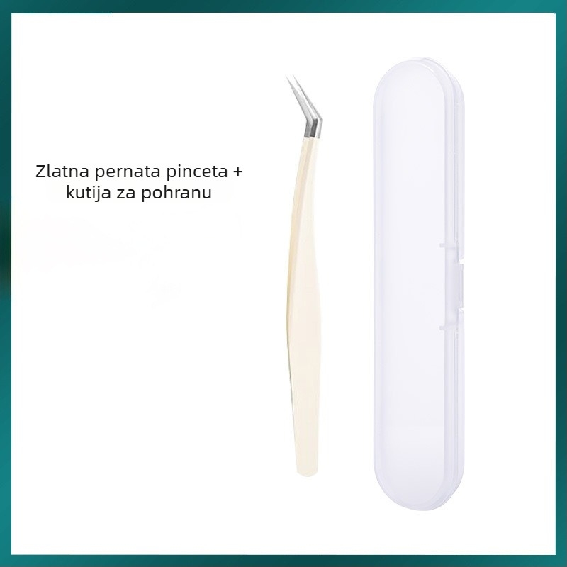 Štipaljke za trepavice za lažne trepavice, visoka preciznost, nehrđajući čelik, Six Six Beauty, za opću uporabu