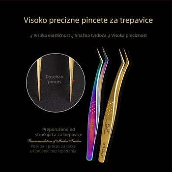 VETUS štipaljke za trepavice, nehrđajući čelik, universalna upotreba, bez uvoza