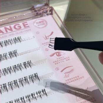 HERORANGE pinceta za trepavice od nehrđajućeg čelika za presađivanje trepavica i nanošenje lažnih trepavica, opće korištenje