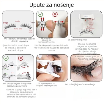 Magnetski uvijač trepavica – ručni, ne električni, neovisna marka, pakiranje 500 kom, jednostavan stil