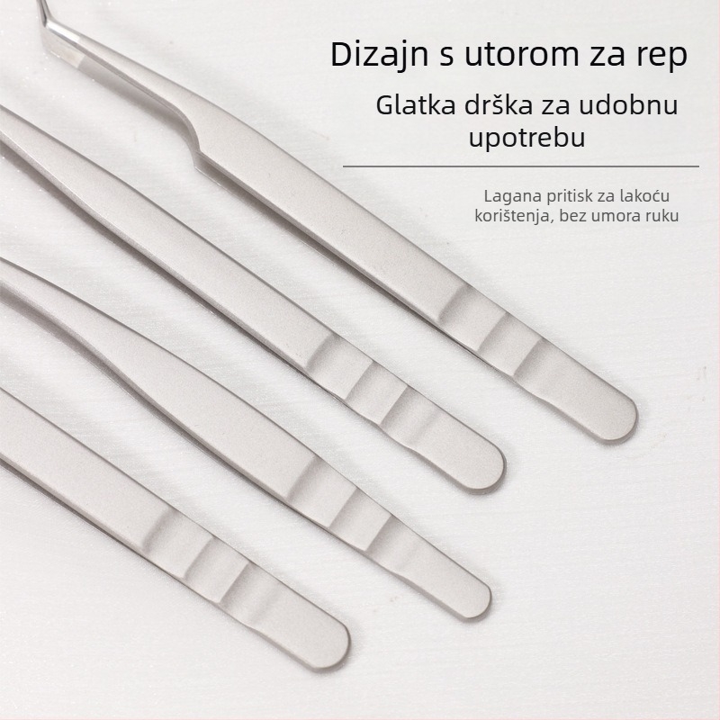 Klešta za produženje trepavica - nehrđajući čelik, Jin Tenghui, alat za uvijanje trepavica