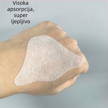 Nosna membranska papir za vlažne kompresije, 1500 listova u pakiranju, netkani materijal, hidratantni film