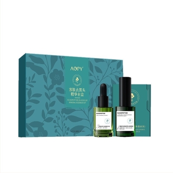 Set s oligopeptidnom esencijom za uklanjanje crnih točkica — maska za nos i peel-off maska, trodijelni set; 20 ml; rok trajanja 3 godine; pogodno za normalnu, masnu, suhu i mješovitu kožu