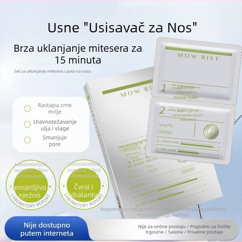 Set nosnih naljepnica za refiniziranje pora i uklanjanje crnih mrlja – kontrola masnoće, njega T-zone, 10 naljepnica (6 g×5 + 4 g×5)
