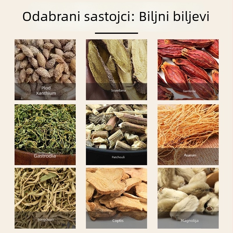 Nosni flaster od Mugworta — biljna njega nosa, 6 flastera u kutiji, proizvedeno u Nanyangu