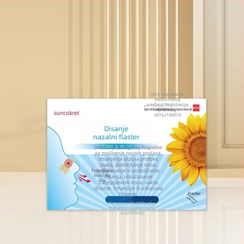 Sunflower nosne trake za olakšanje začepljenog nosa, Ponovno upotrebljive, Materijal: Drugi, Čvrstoća: Srednja