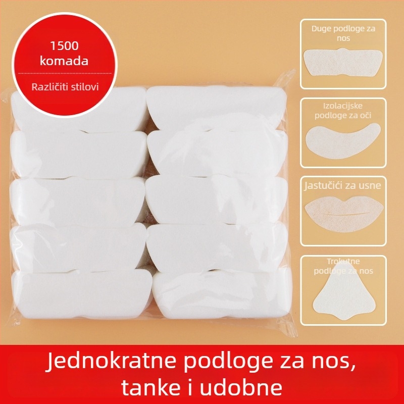 Jednokratni trokutasti papir za nos, lagan, za mokri kompres u T-zoni, za kozmetički salon, 14 komada