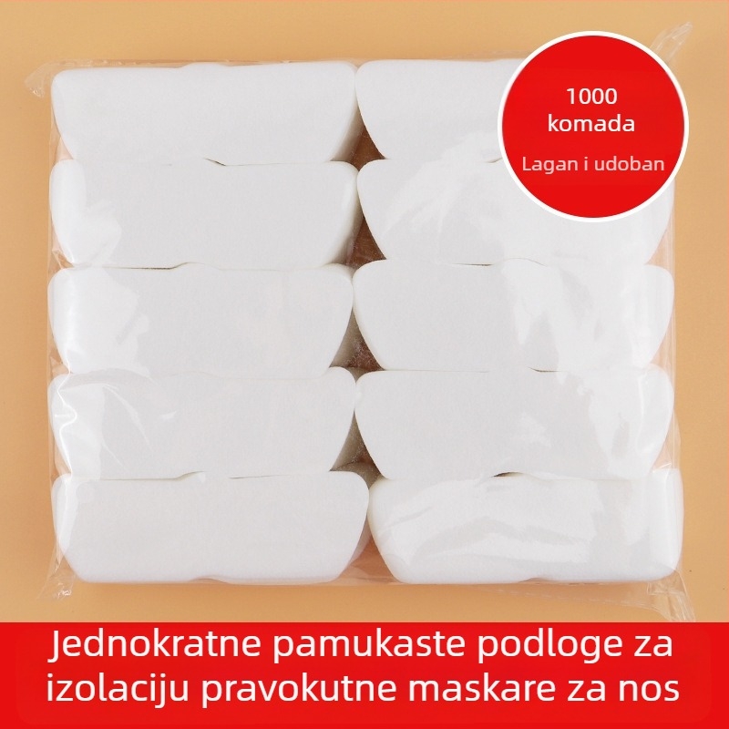 Jednokratni trokutasti papir za nos, lagan, za mokri kompres u T-zoni, za kozmetički salon, 14 komada