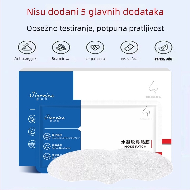 Gioni hidrogelni nosni flaster, 6 kom, universalno za sve tipove kože, njega T-zone