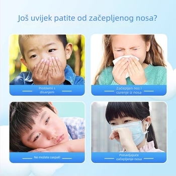 Hainuo Nazalni nosni flaster za bebe i djecu, 10 flastera u kutiji, netkani materijal