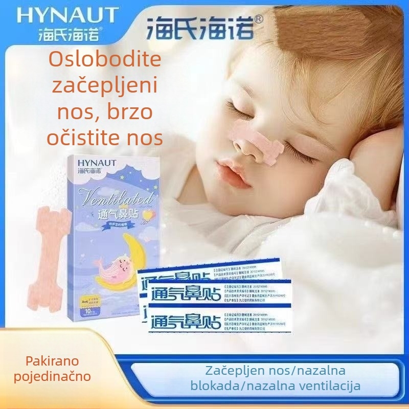 Hainuo Nazalni nosni flaster za bebe i djecu, 10 flastera u kutiji, netkani materijal