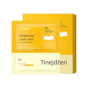 Dvostruka nosna maska za uklanjanje crnih mrlja, kontrolu masnoće, sužavanje pora, posvjetljivanje tena i hidratacija