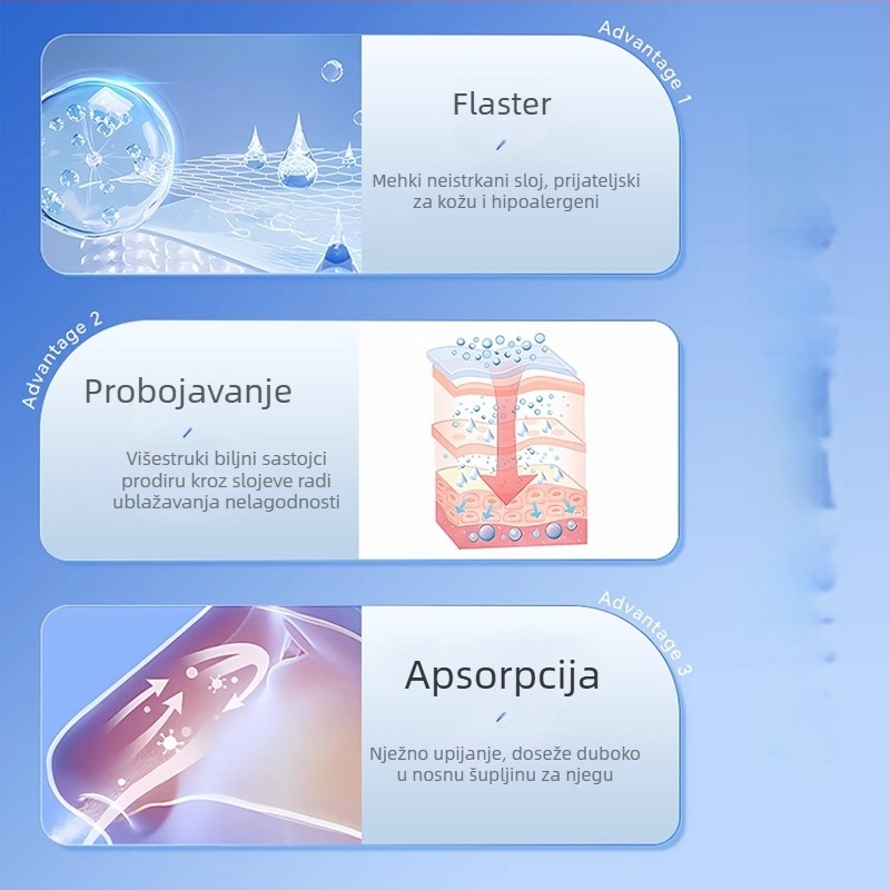 Biljni nosni flaster s Xanthiumom, universalna upotreba, normalne specifikacije