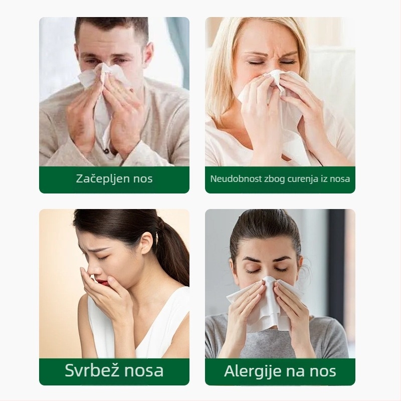 Thai Longan Rhinitis Patch – Naljepnica za nosne tegobe: kihanje, curenje nosa i začepljen nos; univerzalna koža, OEM brenda
