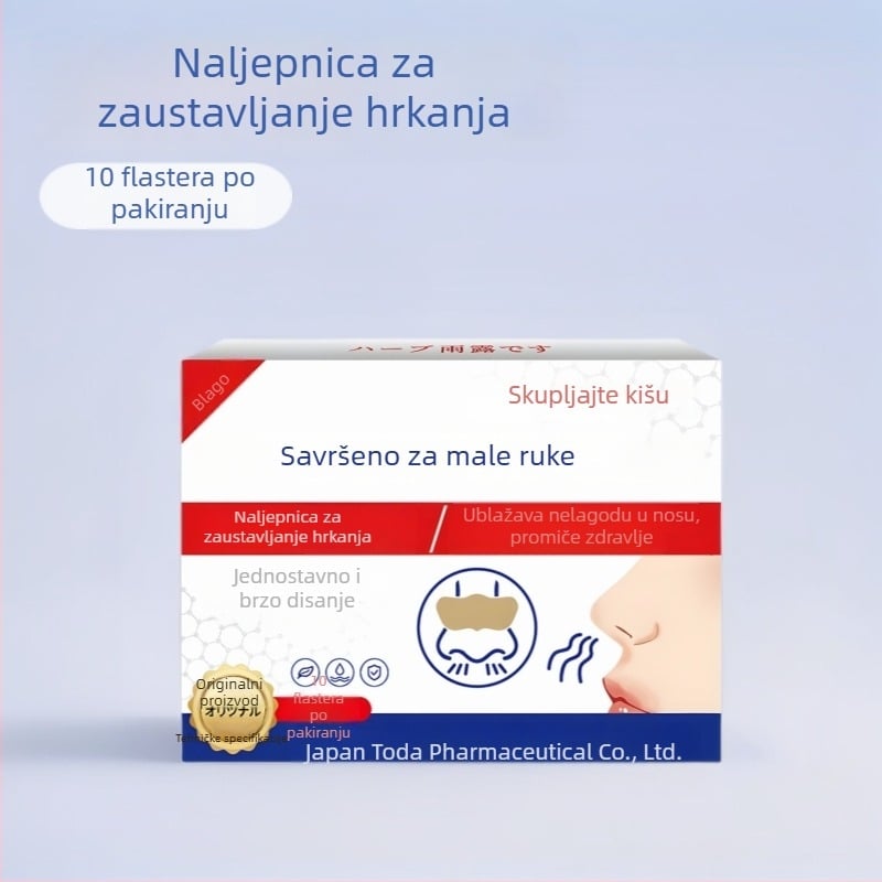 Nosni flaster protiv hrkanja s biljnim mirisom — univerzalna primjena za sve korisnike i tipove kože, normalne specifikacije