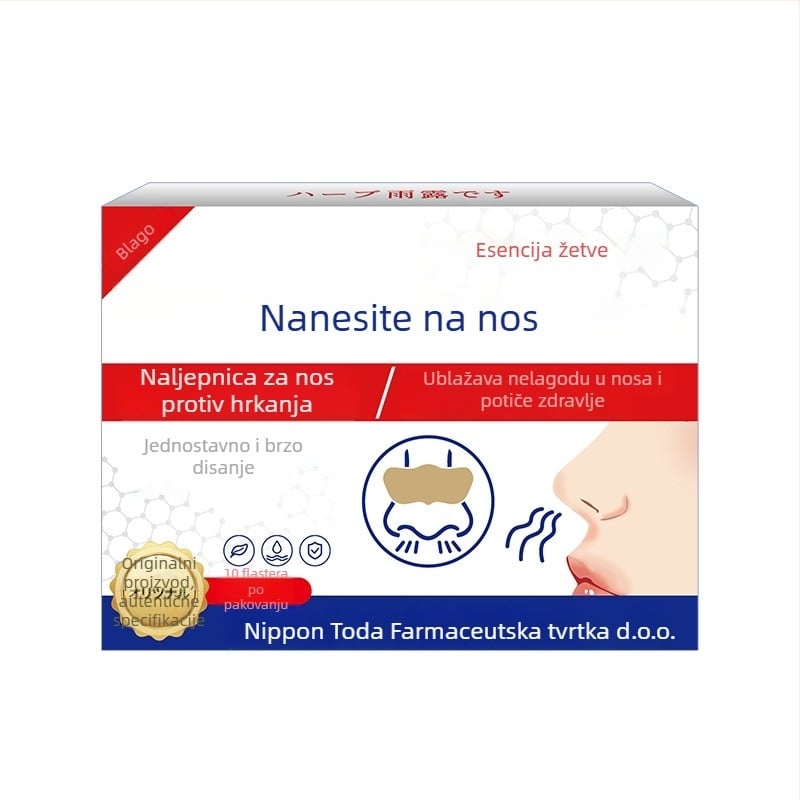 Nosni flaster protiv hrkanja s biljnim mirisom — univerzalna primjena za sve korisnike i tipove kože, normalne specifikacije