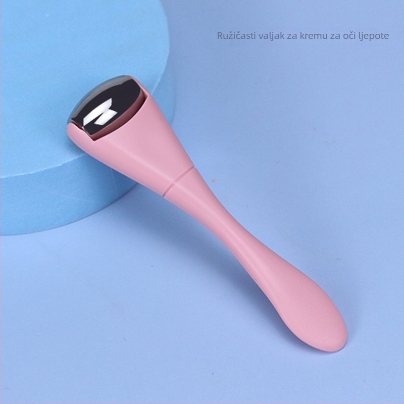 Masazer za oči s dvostrukom glavom, metalni valjak i ABS drška, ručni rad, 1 brzina, za kućnu upotrebu