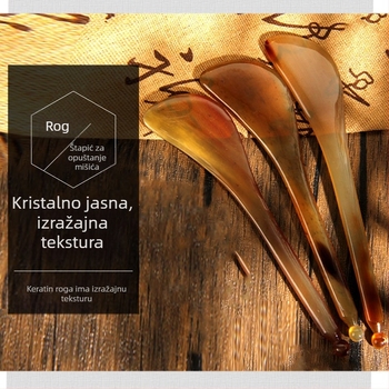 Gua Sha ploča od roga za masažu lica i oblikovanje vrata – 200 komada u kutiji