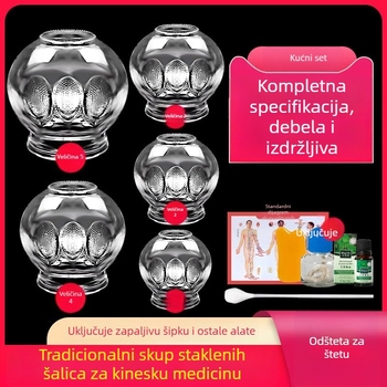 Stakleni set cupping Morning Industry za kućnu upotrebu – uređaj tradicionalne kineske medicine