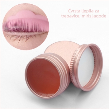 Lepilo za trepavice 10 g, okus jagode, ultrabrzo fiksiranje, čvrsto držanje, bez iskrivljenja