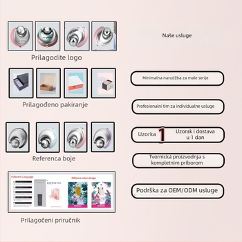 Nehrđajući čelični masažer s valjkom za hladni kompres i njegu kože, 1 brzina, kućna upotreba