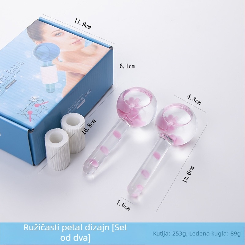 Masazna kugla s ledenim laticama — ručna masažna lopta, funkcija negativnih iona, bez električne struje, za opću upotrebu