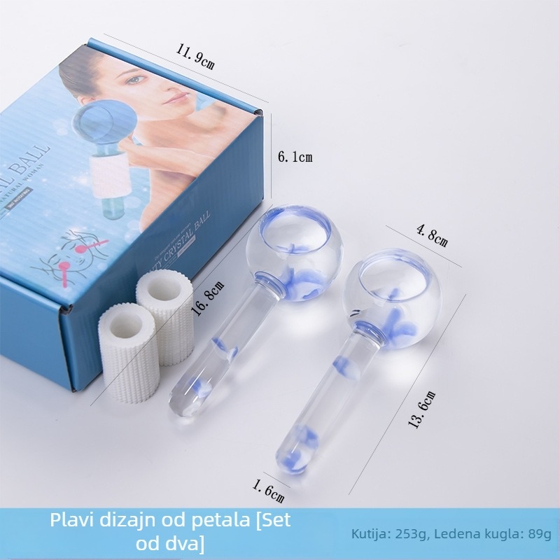 Masazna kugla s ledenim laticama — ručna masažna lopta, funkcija negativnih iona, bez električne struje, za opću upotrebu