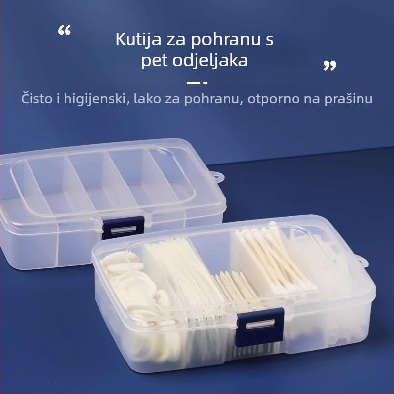 Kutija za pohranu tetovačkih igala s bojom prstena, zaštitnik za prst i maglovita igla i vata – 1 paket, Yin Color