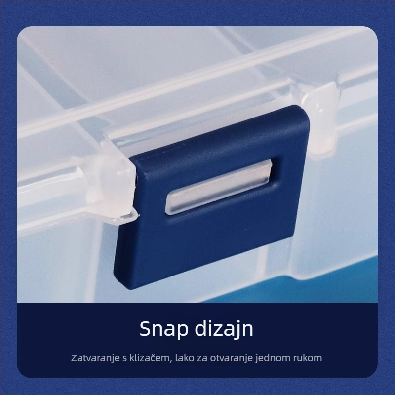 Kutija za pohranu tetovačkih igala s bojom prstena, zaštitnik za prst i maglovita igla i vata – 1 paket, Yin Color