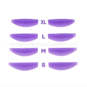 Funmix Set alata za uvijanje trepavica, 4 mekane silikonske podloške s uspravnim uzorkom, 3D produženje trepavica