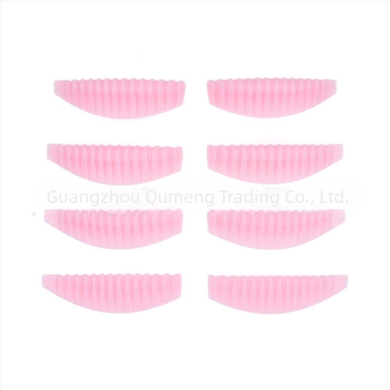 Funmix Set alata za uvijanje trepavica, 4 mekane silikonske podloške s uspravnim uzorkom, 3D produženje trepavica