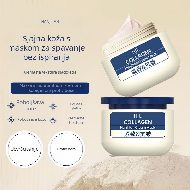 Kolagenska anti-age krema i gel maska – hidratantna, blistava i zatezajuća za sve tipove kože; rok trajanja 60 mjeseci.