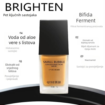 Maska s kisikom – krem-gel tekstura, male oksigen-bubice, kontrola masnoće, rok trajanja 3 godine