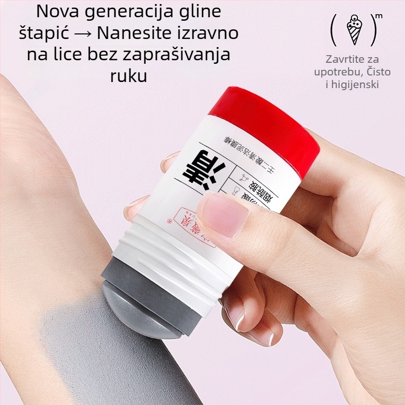 Stick maska od gline s azelinskom kiselinom – sužava pore, regulira masnoću, dubinsko čišćenje, hidratacija.