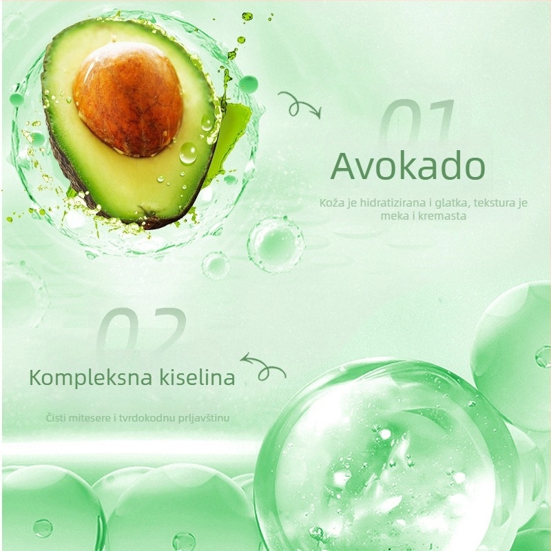 YINBA avokado bubble peel-off maska – uklanjanje mitesera i dubinsko čišćenje, za sve tipove kože, rok trajanja 60 mjeseci