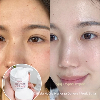 Maska za noćno izbjeljivanje i obnovu protiv bora (krema-gel maska) — kontrola ulja, uklanjanje crnih točk, hidratacija, zatezanje