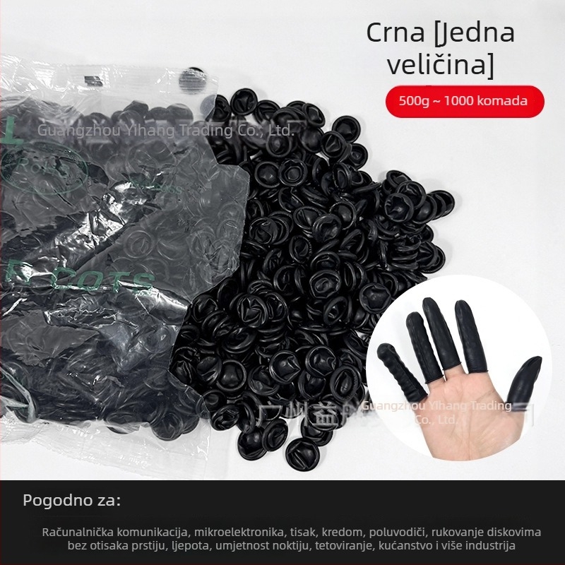 Jednokratni zaštitni prstiju za manikuru (neklizajući, antistatni, gumeni)