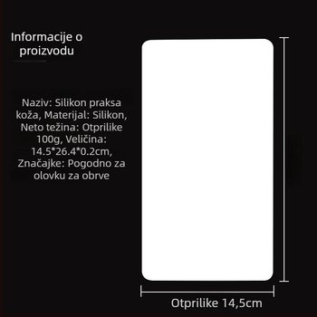 Silikonska koža za vježbanje tetoviranja obrva, prazna ravna koža, za početnike, alat za vježbanje polupermanentnog makeup-a