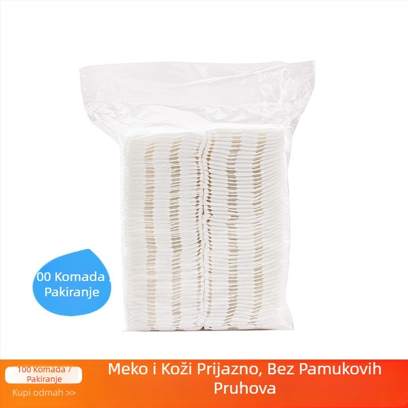 Indy debeli pamukasti diskovi za uklanjanje šminke – bez dlačica, za lice, spremni za privatnu oznaku